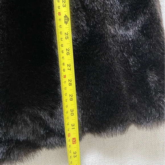 VINTAGE Dark Brown/Black Olympia Faux Fur  Jacket Size Large - Picture 14 of 16